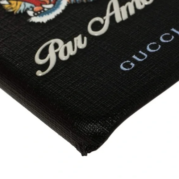 (CFL) Gucci Black Coated Canvas L'Aveugle Par Amour iPhone 7 Case, New in Box